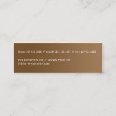 Massagetherapie met vers Bamboe Mini Visitekaartje (Achterkant)