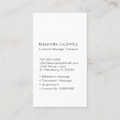 Massagetherapie Moderne strepen Label lijn (Achterkant)