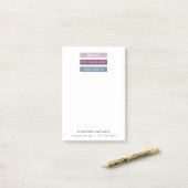 Massagetherapie Moderne strepen Label lijn Post-it® Notes (Op bureau)