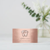 Massagetherapie Reflexology Therapist Copper Roos Visitekaartje (Staand voorkant)