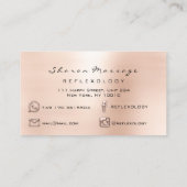 Massagetherapie Reflexology Therapist Social Roos Visitekaartje (Achterkant)
