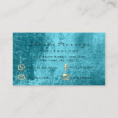 Massagetherapie Reflexology Therapy Gold Ocean Blu Visitekaartje (Achterkant)