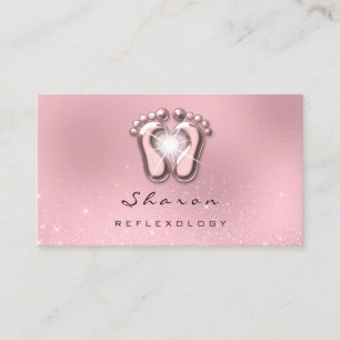 Massagetherapie Reflexology Therapy Pink Spark Visitekaartje