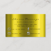 Massagetherapie Reflexology Therapy Silver Mustard Visitekaartje (Achterkant)