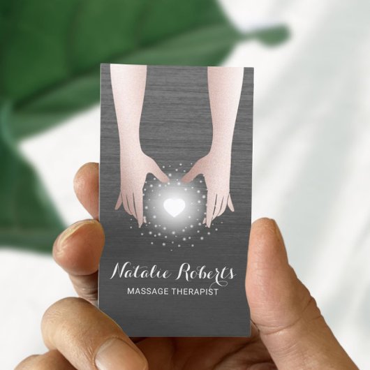 Massagetherapie Reiki Energy Healing Hands Visitekaartje