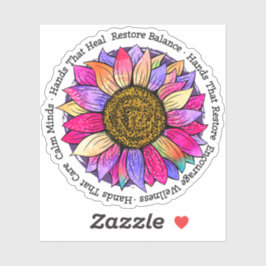 Massagetherapie, Reiki & Reflexologie Sticker