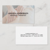 Massagetherapie | Rugbloedbad Visitekaartje (Voorkant / Achterkant)