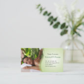 Massagetherapie, serummassage visitekaartje (Staand voorkant)