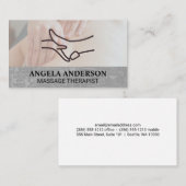 Massagetherapie sessie | Voetmassage Logo Visitekaartje (Voorkant / Achterkant)