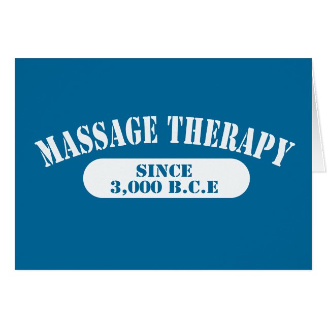 Massagetherapie sinds 3.000 B.C.E. (Voorkant Horizontaal)