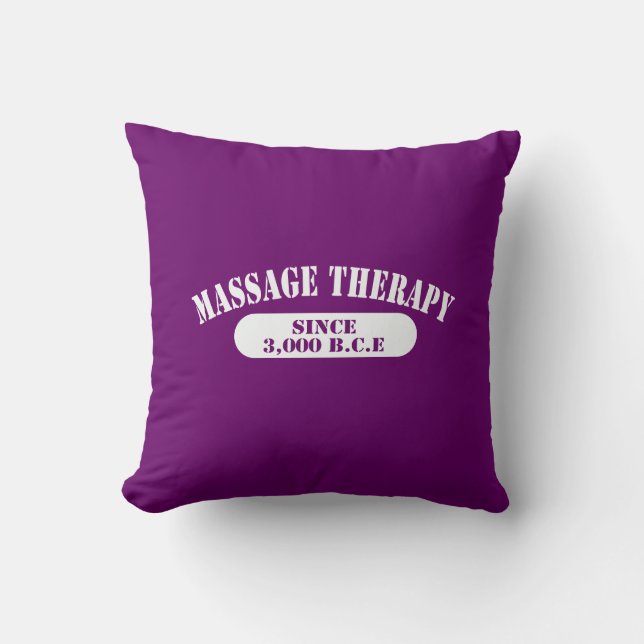 Massagetherapie sinds 3.000 B.C.E. Kussen (Voorkant)
