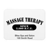 Massagetherapie sinds 3.000 B.C.E. Magneet (Horizontaal)