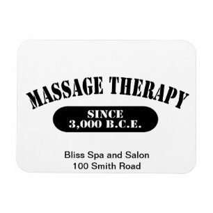 Massagetherapie sinds 3.000 B.C.E. Magneet