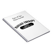 Massagetherapie sinds 3.000 B.C.E. Notitieboek (Rechterzijde)