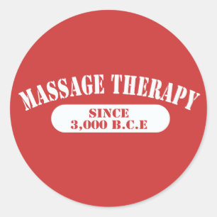 Massagetherapie sinds 3.000 B.C.E. Ronde Sticker