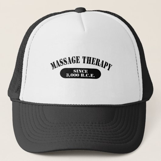 Massagetherapie sinds 3.000 B.C.E. Trucker Pet (Voorkant)
