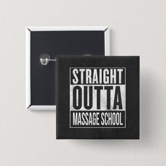 Massagetherapie Student School Afstuderen Gift Vierkante Button 5,1 Cm (Voorkant /achterkant)