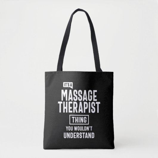 Massagetherapie Therapist Titel Titel Cadeau Draagtas (Voorkant)