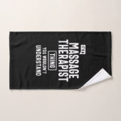 Massagetherapie Therapist Titel Titel Cadeau Handdoek (Handdoek)