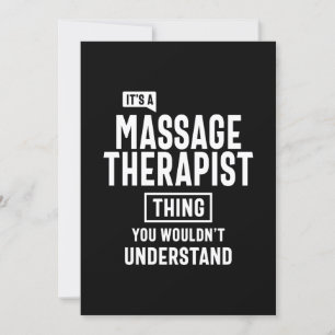 Massagetherapie Therapist Titel Titel Cadeau Kaart