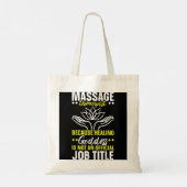 Massagetherapie Therapistische spiertherapie Relax Tote Bag (Achterkant)