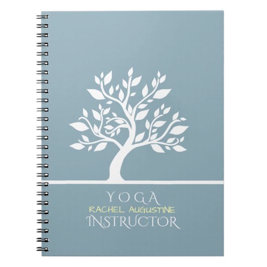 Massagetherapie van Elegant Classy Tree YOGA Studi Notitieboek (Voorkant)