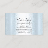 Massagetherapie van Wellness Spa Blauwe Reflexolog Visitekaartje (Achterkant)