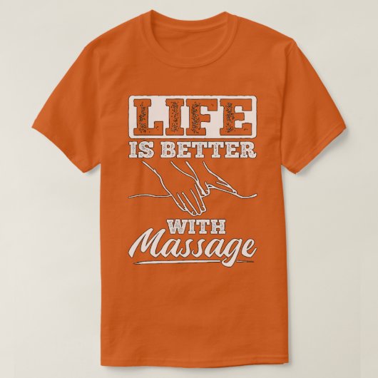 Massagetherapie verbetert de levenskwaliteit 4 t-shirt (Design voorkant)
