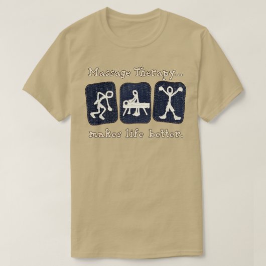 Massagetherapie verbetert de levenskwaliteit 5 t-shirt (Design voorkant)