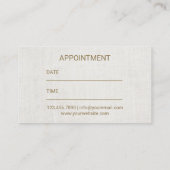 Massagetherapie Verwarmingshandjes Spa Appointment Afsprakenkaartje (Achterkant)