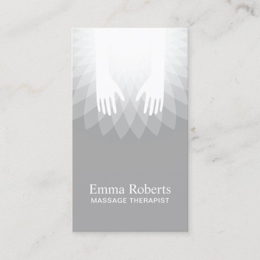 Massagetherapie VerwarmingsSPA Salon Visitekaartje (Voorkant)