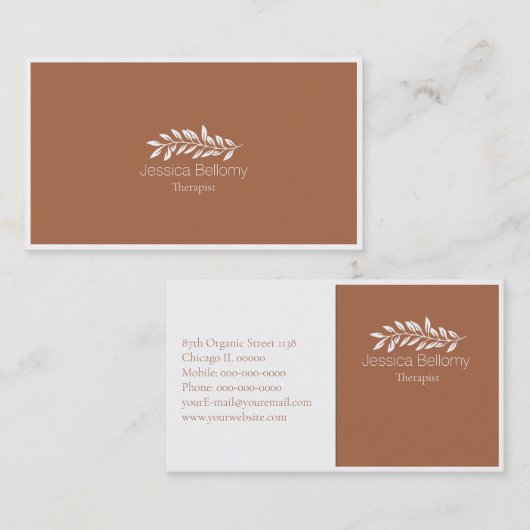 Massagetherapie Visitekaartje (Voorkant / Achterkant)