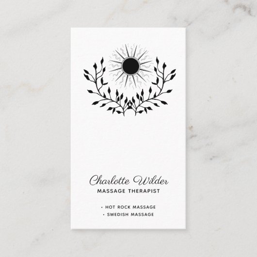 Massagetherapie Visitekaartje (Voorkant)