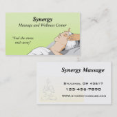 Massagetherapie visitekaartje (Voorkant / Achterkant)