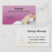 Massagetherapie visitekaartje (Voorkant / Achterkant)