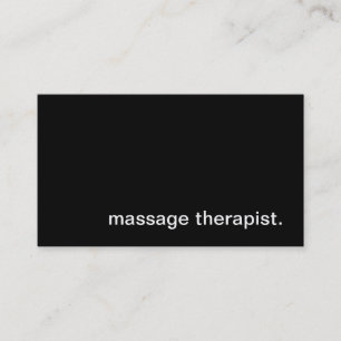 Massagetherapie Visitekaartje