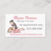 Massagetherapie Visitekaartje (Voorkant)