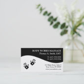 Massagetherapie Visitekaartjes (Staand voorkant)