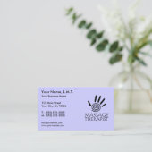 Massagetherapie Visitekaartjes (Staand voorkant)