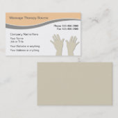 Massagetherapie Visitekaartjes (Voorkant / Achterkant)