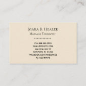 *~* Massagetherapie - Waterverf massagetherapie Visitekaartje (Achterkant)