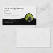 Massagetherapiediensten Zen Design Visitekaartje (Voorkant / Achterkant)