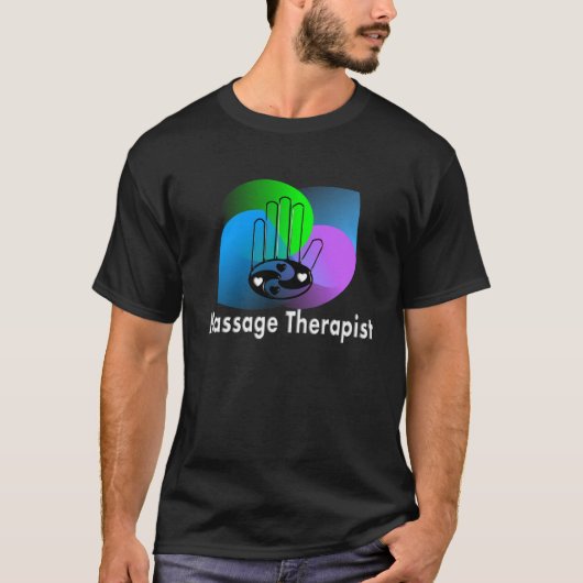 Massagetherapist Abstract Design T-Shirts (Voorkant)