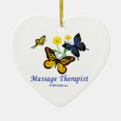 Massagetherapist Butterflies Keramisch Ornament (Voorkant)