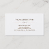 Massagetherapist - Classy Wood Grain Kijk Visitekaartje (Achterkant)