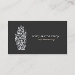 Massagetherapist Henna Dragonfly Tattoo Hand 5a Visitekaartje