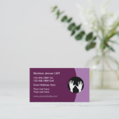 Massagetherapist Moderne Visitekaartjes (Staand voorkant)