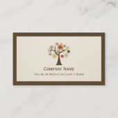 Massagetherapist - Natuur van het leven Visitekaartje (Achterkant)