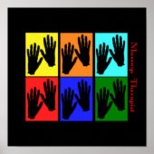 Massagetherapist Pop Art Poster (Voorkant)