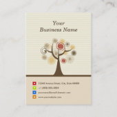 Massagetherapist - Stijlvol natuurthema Visitekaartje (Achterkant)